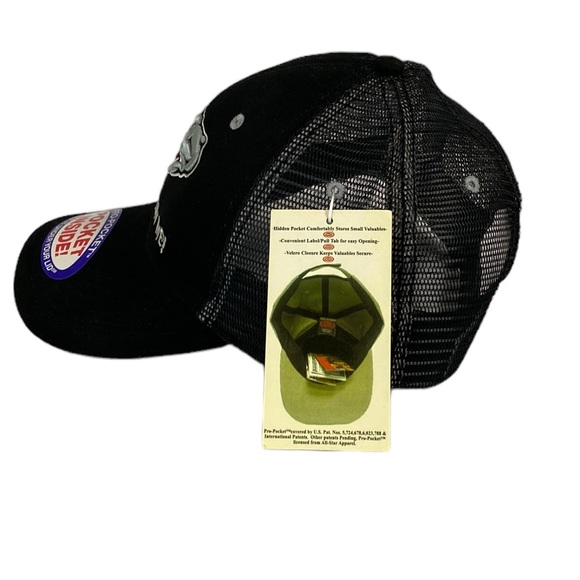 Don’t Tread On Me! US Navy Black Hidden Pocket Hat NWT - Picture 5 of 11